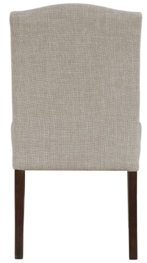 Homelegance® Paulson Taupe/Wire Brushed Brown Side Chair with Nailhead-4