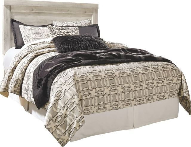 Signature Design by Ashley® Bellaby 5-Piece Whitewash Queen Panel Headboard Bed Set-1