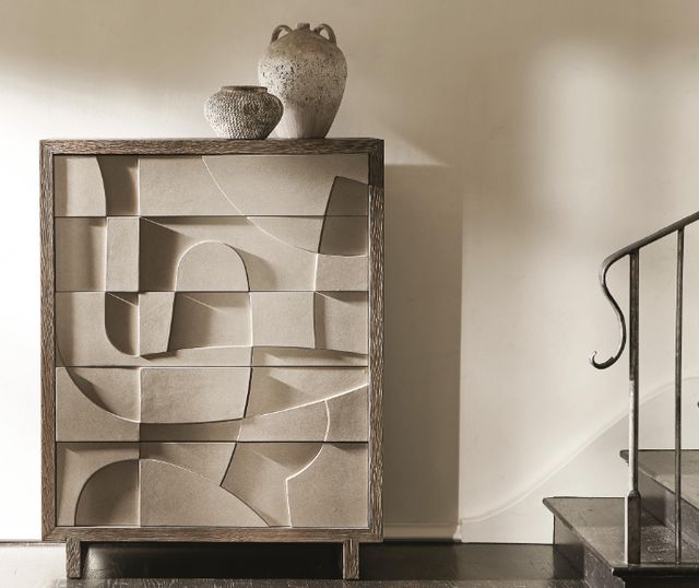 Bernhardt Casa Paros Bedrock/Playa Tall Drawer Chest-1