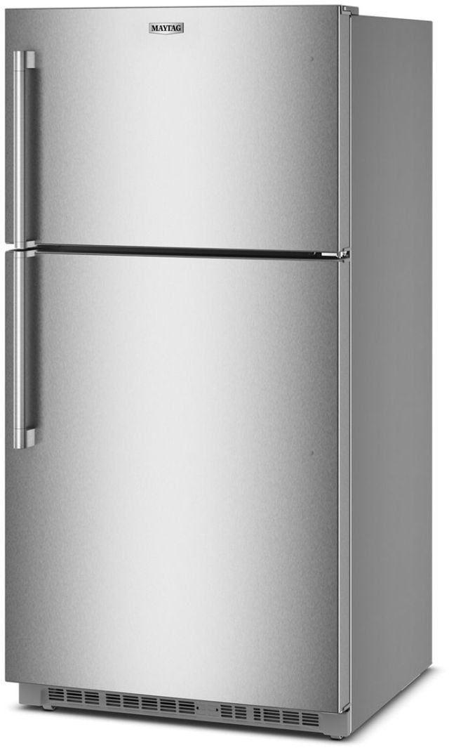 Maytag® 33" 21 Cu. Ft. Fingerprint Resistant Stainless Finish Top Freezer Refrigerator with Garage Mode-2