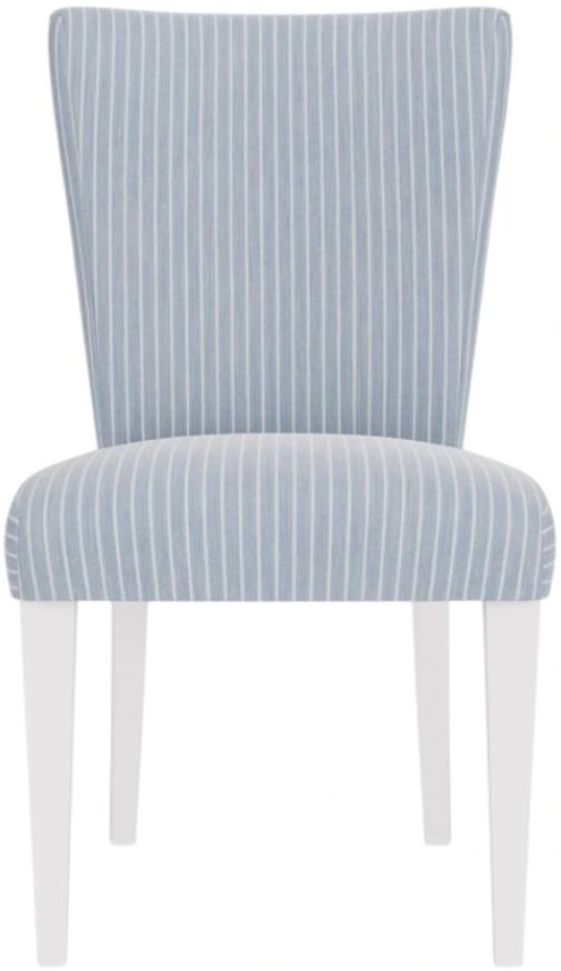Riverside Furniture Rosalie 2-Piece Blue/White Caps Upholstered Dining Side Chair Set-3