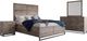 Jofran Inc. East Hampton 4-Piece Distressed Gray King Panel Bedroom Set-0