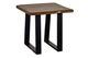 Porter International Designs Manzanita Harvest End Table with Black Trapezoid Base-0