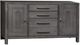 Liberty Furniture Modern Farmhouse 4-Piece Dusty Charcoal Complete Desk Set-4