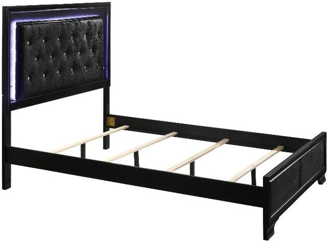 Crown Mark Micah Black Full Upholstered Panel Youth Bed-1
