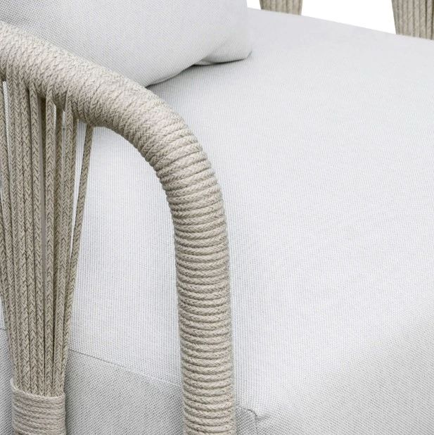 Intercon Alexa White Aluminum/Fabric Outdoor Sofa-3