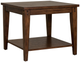 Liberty Furniture Lake House Rustic Brown Oak Square Lamp Table-2