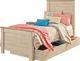 Signature Design by Ashley® Willowton 2-Piece Whitewash Twin Panel Bed Set-1