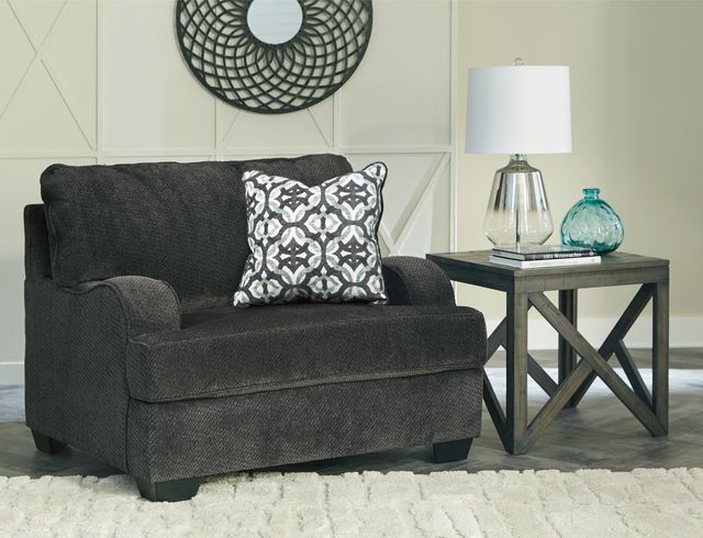 Benchcraft® Charenton Charcoal Chair and a Half-2