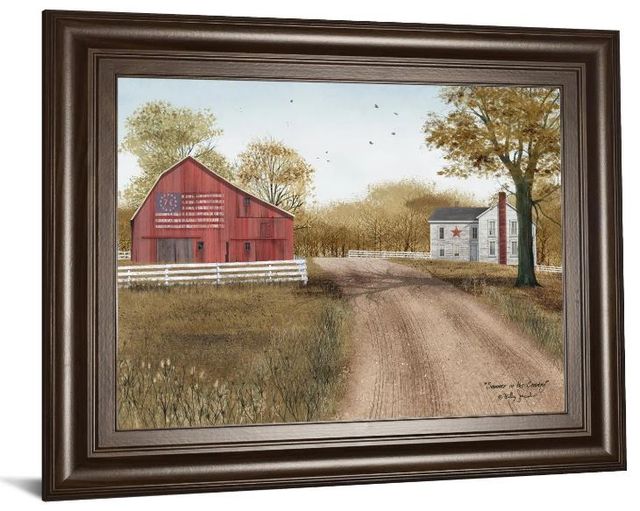 Classy Art Summer In The Country by Billy Jacobs Framed Print Wall Art-1