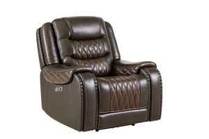 Drew & Jonathan Home Leather Power Recliner with Power Headrest