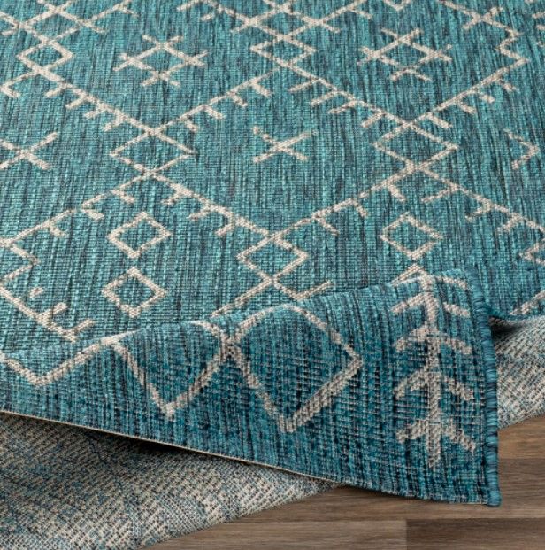 Surya Eagean Aqua 4'x6' Area Rug-4