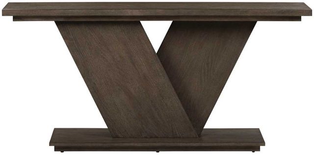 Liberty Furniture Aspen Sky Weathered Saddle Brown Sofa Table-2