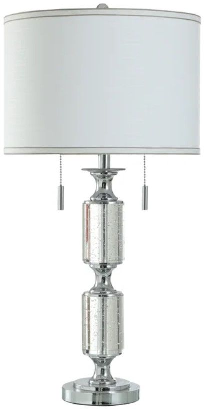 StyleCraft Crystal/White Table Lamp-0