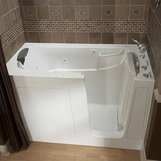 American Standard Premium Series White Alcove Walk-In Combination Bathtub-3