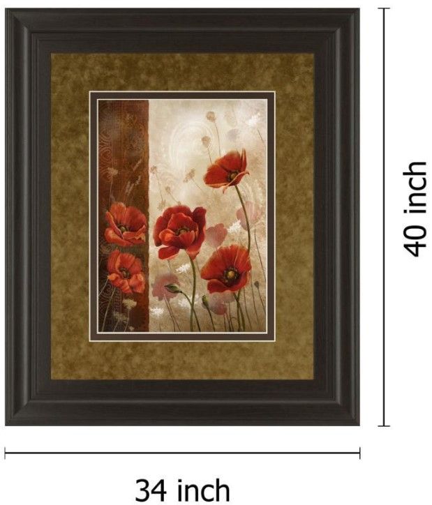 Classy Living Conrad Knutsen Wild Poppies I 34" Wall Art-2