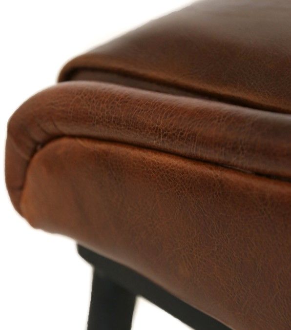 Furniture Classics Black/Brown Iron Pipe Bar Stool-2
