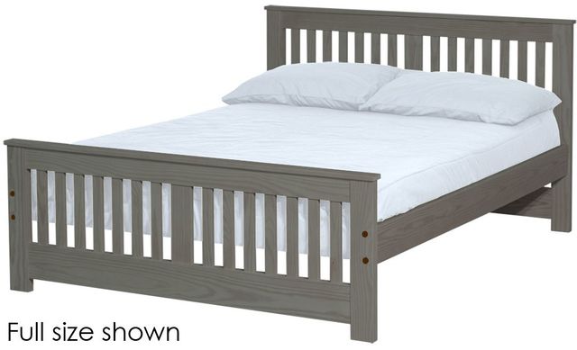 Crate Designs™ Furniture Graphite Full XL Shaker Bed-0
