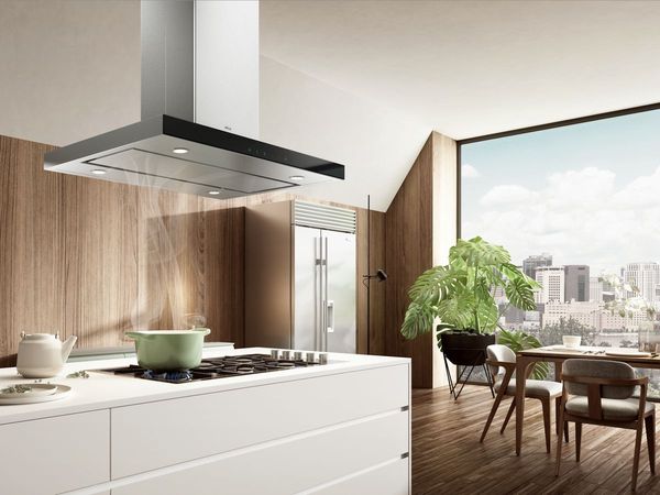 Elica Techne Series Salice 36" Stainless Steel Island Range Hood