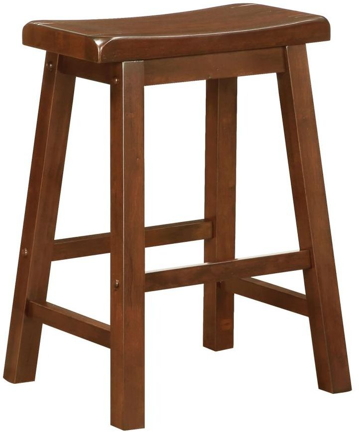 Coaster® Durant 2-Piece Chestnut Wooden Counter Stools | Store For