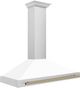 ZLINE 48" Autograph Edition White Matte Wall Mounted Range Hood-2