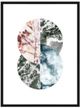 Crestview Collection Marble Duo 2-Piece Black/Light Blue/Pink Wall Art Set-1
