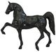 A & B Home Black Gallan Horse Candle Holder-0