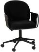 Linon Kamryn Black Office Chair-0