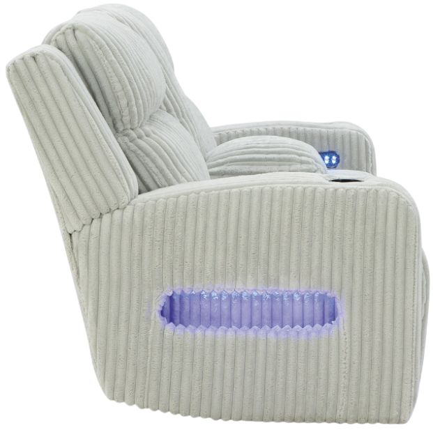 Signature Design by Ashley® Forest Lake Alloy Power Reclining Loveseat with Console-2