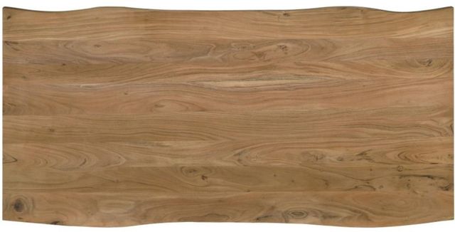 Coaster® Bradshaw Natural Acacia Dining Table with Black Base-3