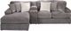 Jackson Furniture Mammoth 3-Piece Smoke Sectional Sofa Set-0