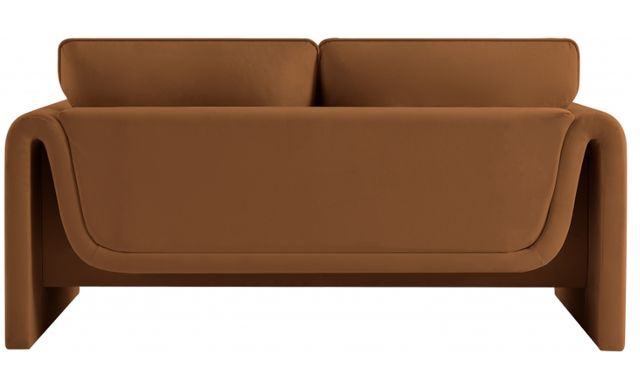 Meridian Furniture Sloan Saddle Velvet Loveseat-3