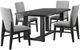 Elements International Portland 5-Piece Black Dining Set-0