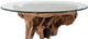 Hammary Hidden Treasures Glass Top Cocktails Table with Brown Root Ball Base-0
