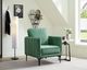 Elements International Rae Green Velvet Accent Chair-1