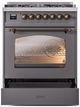 Ilve® Nostalgie II Series 30" Graphite Matte Pro Style Dual Fuel Range-4