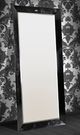 VIG Furniture A&X Regal Black Crocodile Floor Mirror-0