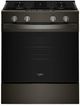 Whirlpool® 30'' Black Stainless Steel Smart Slide-In Gas Range with Air Cooking Technology and Steam Clean-0