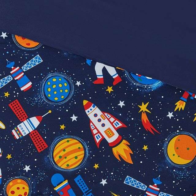 Olliix by Mi Zone Kids Jason Multi Twin Outer Space Comforter Set-4