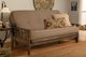 Kodiak Furniture Tucson Linen Stone/Rustic Walnut Full Futon with Mattress-1