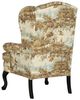 Best® Home Furnishings Field & Stream Home Sylvia ABX1 Wing Back Chair with Antique Black Legs-3
