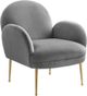 TOV Furniture Gwen Grey Velvet Chair-0