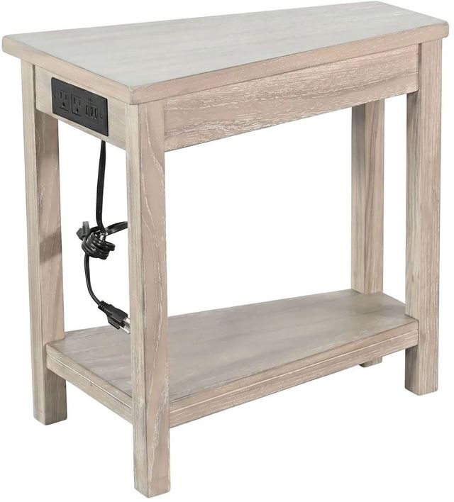 Sunny Designs™ Wheat Chairside Table with Power Strip-3