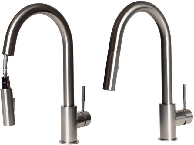 ZLINE Gemini Brushed Nickel Pull Down Single Handle Kitchen Faucet-2