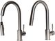 ZLINE Gemini Brushed Nickel Pull Down Single Handle Kitchen Faucet-2