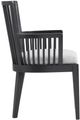 HH2 Home Portsmouth 2-Piece Black/Natural Dining Arm Chair Set-2