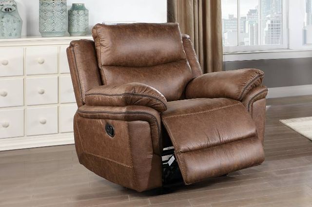 New Classic® Home Furnishings Ryland Brown Manual Glider Recliner-1