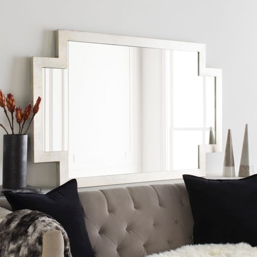 Surya Dayton Silver Wall Mirror-3