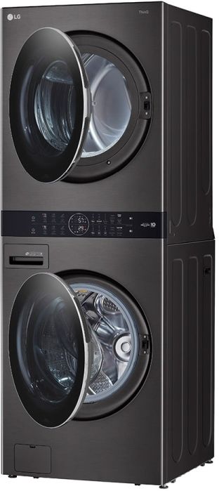 LG Black Steel Gas Laundry Center, 4.5 Cu. Ft. Washer, 7.4 Cu. Ft. Dryer-3