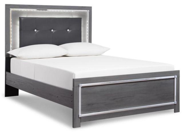 Signature Design by Ashley® Lodanna 5-Piece Gray Full Panel Bed Set-1